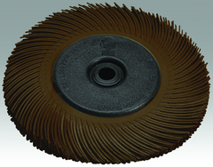 6 x 1' - 80 Grit - Ceramic - Radial Bristle Brush - Grade Industrial Supply