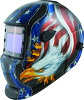 #41265 - Solar Powered Welding Helmet - Eagle/Flag - Replacement Lens: 4.5x3.5" Part # 41264 - Grade Industrial Supply