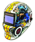 #41290 - Solar Powered Auto Darkening Welding Helment; Gearhead Graphics - Grade Industrial Supply