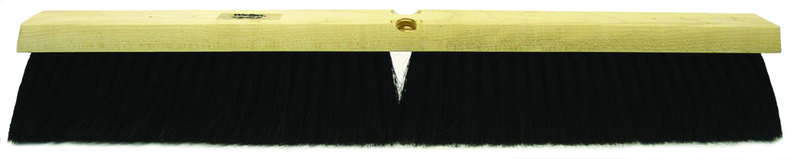 24" Black Tampico Coarse Sweeping - Broom Without Handle - Grade Industrial Supply