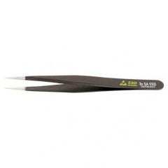 3C SA FINE ROUNDED SHORTER TWEEZERS - Grade Industrial Supply