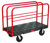 Sheet & Panel Truck 24 x 48 - Removable 27" high vertical frames - Duramold™ -- 2 fixed, 2 swivel casters - Grade Industrial Supply