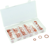 110 Pc. Copper Washer Assortment - 1/4" - 5/8" - Grade Industrial Supply