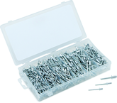 500 Pc. Aluminum Rivet Assortment - rustproof aluminum rivet body; steel mandrel - Grade Industrial Supply