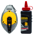 STANLEY® FATMAX® Aluminum Chalk Line Reel with 4 oz. Red Chalk - Grade Industrial Supply