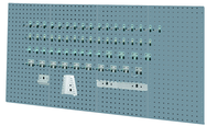 Four-Panel Steel Toolboard System - Utility Gray - Grade Industrial Supply