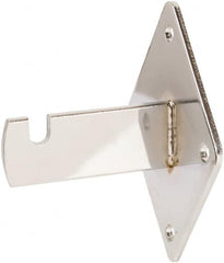 ECONOCO - Chrome Coated Wall Bracket - 3-3/4" Long, 3" Wide - Grade Industrial Supply