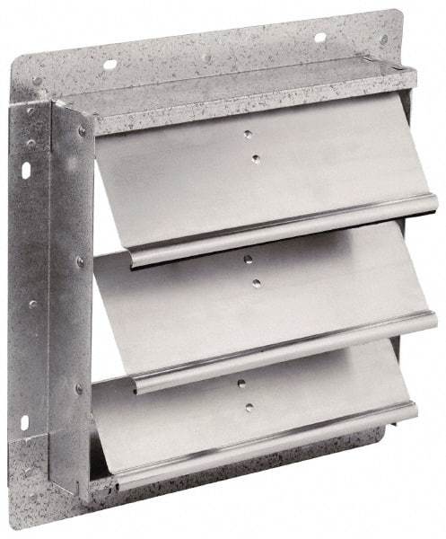 Fantech - 20-1/2 x 20-1/2" Square Wall Dampers - 21" Rough Opening Width x 21" Rough Opening Height, For Use with 2VLD20, 2VHD20, 2DRV20, 2STV20, 2CAV20 - Grade Industrial Supply