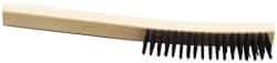 Ability One - Hand Wire/Filament Brushes - Wood Curved Handle - Grade Industrial Supply