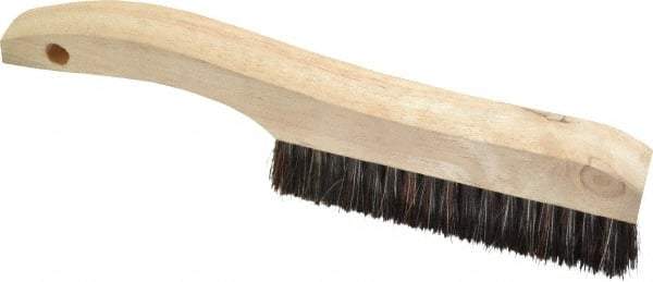 Osborn - 4 Rows x 18 Columns Tampico Plater's Brush - 5-1/4" Brush Length, 10" OAL, 1" Trim Length, Wood Shoe Handle - Grade Industrial Supply