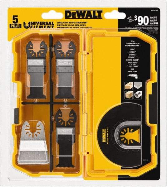 DeWALT - Oscilating Rotary Tool Accessory Kit - UNIVERSAL FITMENT, For Use on All Major Brands (no Adapter Required) - Grade Industrial Supply