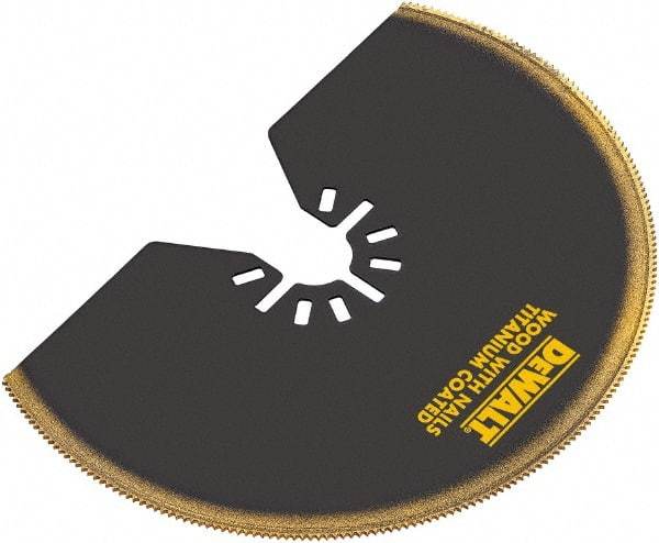 DeWALT - Titanium Head Rotary & Multi-Tool Semicircle Blade - Universal Fitment for Use on All Major Brands (No Adapter Required) - Grade Industrial Supply