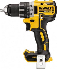 DeWALT - 20 Volt 1/2" Chuck Mid-Handle Cordless Drill - 0-500 & 0-2000 RPM, Keyless Chuck, Reversible, Lithium-Ion Batteries Not Included - Grade Industrial Supply