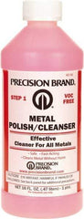 Precision Brand - 1 Pint Bottle Metal Polish and Cleanser - 1 Pint Metal Polish and Cleanser - Grade Industrial Supply