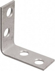 National Mfg. - 1-1/2" Long x 5/8" Wide, Galvanized Steel, Corner Brace - Galvanized - Grade Industrial Supply