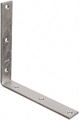 National Mfg. - 8" Long x 1-1/4" Wide, Steel, Corner Brace - Zinc Plated - Grade Industrial Supply