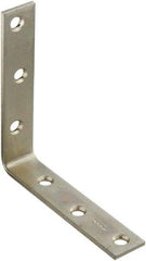 National Mfg. - 5" Long x 1" Wide, Steel, Corner Brace - Zinc Plated - Grade Industrial Supply