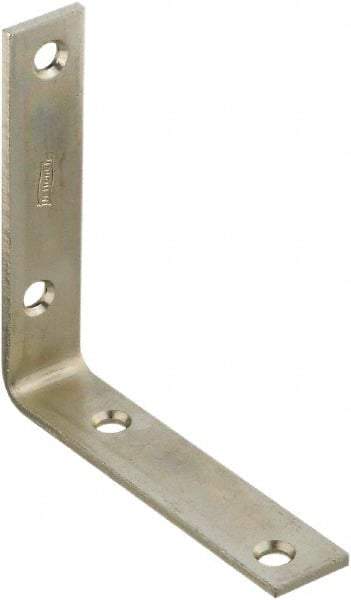 National Mfg. - 4 Inch Long x 7/8 Inch Wide, Steel, Corner Brace - Zinc Plated - Grade Industrial Supply