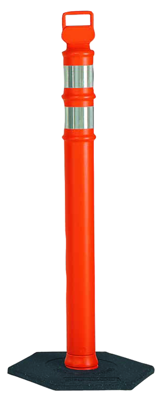 Delineator Orange with 10lb. Base - Grade Industrial Supply