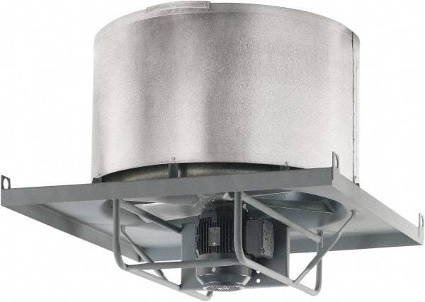 Americraft - 60" Blade, 47,000 CFM, Direct Drive Axial Roof Exhauster - 7-1/2 hp, 870 RPM, TEFC Enclosure, Upblast Style, Three-Phase, 230/460 Volts - Grade Industrial Supply