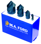 4 Pc. 60°-1/4; 1/2; 3/4; 1 TiN Coated Uniflute Countersink Set - Grade Industrial Supply