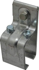 National Mfg. - 300 Lb Capacity, Galvanized, Single Splice Box Rail Bracket - 2" Long, 4-1/2" High, 2-1/4" Wide - Grade Industrial Supply