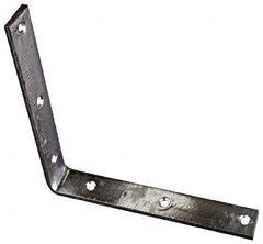 National Mfg. - 8" Long x 1-1/4" Wide, Steel, Corner Brace - Hot-Dipped Galvanized - Grade Industrial Supply