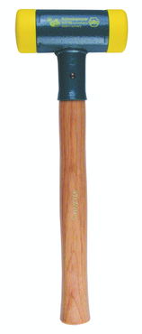 Dead Blow Recoilless Hammer -- 26 oz; Wood Handle; 1-5/8'' Head Diameter - Grade Industrial Supply