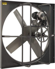 Americraft - 36" Blade, Belt Drive, 1 hp, 13,174 CFM, Explosion Proof Exhaust Fan - 42-1/2" Opening Height x 42-1/2" Opening Width, 2.8/1.4 Amp, 230/460 Volt, 1 Speed, Three Phase - Grade Industrial Supply