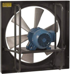 Americraft - 20" Blade, Direct Drive, 1 hp, 6,900 CFM, Explosion Proof Exhaust Fan - 24-1/2" Opening Height x 24-1/2" Opening Width, 16/8 Amp, 115/230 Volt, 1 Speed, Single Phase - Grade Industrial Supply