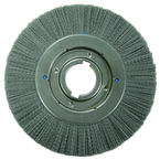 10 x 1-1/8 x 2'' Arbor - Crimped Nylox Filament 120 Grit Straight Wheel - Grade Industrial Supply