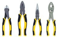 STANLEY® 4 Piece Bi-Material Plier Set - Grade Industrial Supply