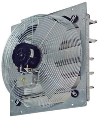 TPI - 18" Blade, Direct Drive, 1/8 hp, 2,300, 2,100 & 1,850 CFM, Totally Enclosed Exhaust Fan - 21-1/8" Opening Height x 21-1/8" Opening Width, 120 Volt, 3 Speed, Single Phase - Grade Industrial Supply