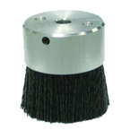 3" Diameter - Maximum Density Crimped Filament MINIATURE Disc Brush - 0.035/80 Grit - Grade Industrial Supply