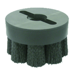 10" Diameter - Shell-Mill Holder Crimped Filament Disc Brush - 0.026/120 Grit - Grade Industrial Supply