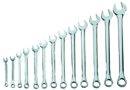 STANLEY® 13 Piece Full Polish Combination Wrench Set – 12 Point - Grade Industrial Supply