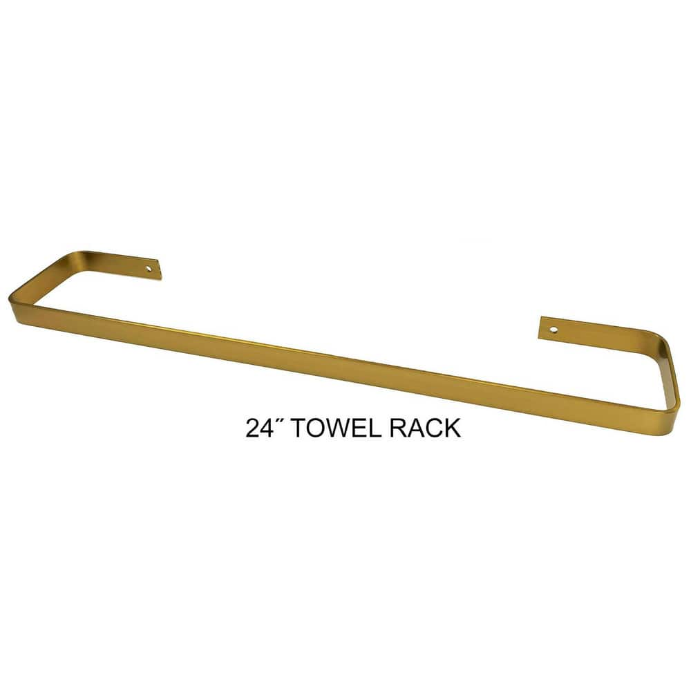 Washroom Shelves, Soap Dishes & Towel Holders; Type: Towel Rod; Holder Type: Towel Rod; Material: Stainless Steel; Mount Type: Wall; Overall Height: 7 in; Finish: Gold; Material: Stainless Steel; Finish/Coating: Gold