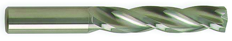 13.3mm Dia-Carbide HP 5XD Drill-150Â° Point-Bright - Grade Industrial Supply