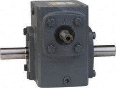 Boston Gear - 1.33 Centerline Distance, 50:1, 35 RPM Output, 1/4 Input Horsepower, 297 Lbs. Max Torque, Speed Reducer - Part No. 713-50-H, 1/2" Shaft Diam, Double Shaft Left & Right, 3.06" High - Grade Industrial Supply