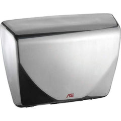 ASI-American Specialties, Inc. - 2200 Watt Satin Stainless Steel Finish Electric Hand Dryer - 100-240 Volts, 18.3 Amps, 14-7/16" Wide x 10-13/16" High x 3-15/16" Deep - Grade Industrial Supply