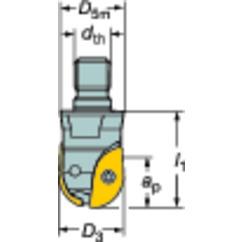 R216-20T10 Coromant Ball Nose Endmill Exchangeable Head - Grade Industrial Supply