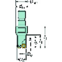 R300-24T12-12L Round Insert Cutter - Grade Industrial Supply