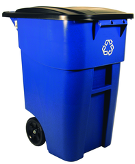 50 Gallon Brute Recycling Container with Lid - Grade Industrial Supply