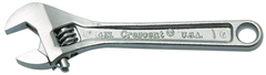 1/2" Opening - 4" OAL - Adjustable Wrench Chrome - Grade Industrial Supply