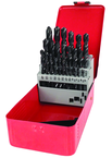 29 Pc. 1/16" - 1/2" by 64ths HSS Surface Treated Jobber Drill Set - Grade Industrial Supply