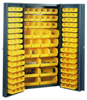 38 x 24 x 72'' (132 Bins Included) - Bin Storage Cabinet - Grade Industrial Supply