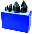 7 Pc. 90°-1/4; 3/8; 1/2; 5/8; 3/4; 1 HSS Uniflute Countersink Set - Grade Industrial Supply