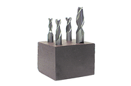 4 Pc. HSS Single-End End Mill Set - Grade Industrial Supply