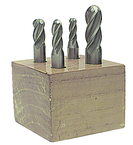 4 Pc. HSS Ball Nose Single-End End Mill Set - Grade Industrial Supply