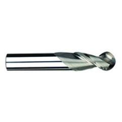 1/4" Dia. - 2-1/2" OAL - Uncoat CBD-Ball End HP End Mill-2 FL - Grade Industrial Supply